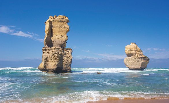 Rock formations of the coast of Australia/