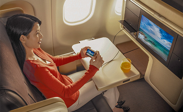 Singapore airlines plane/