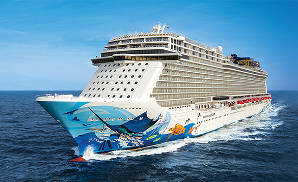 NCL cruise ship Escape at sea/